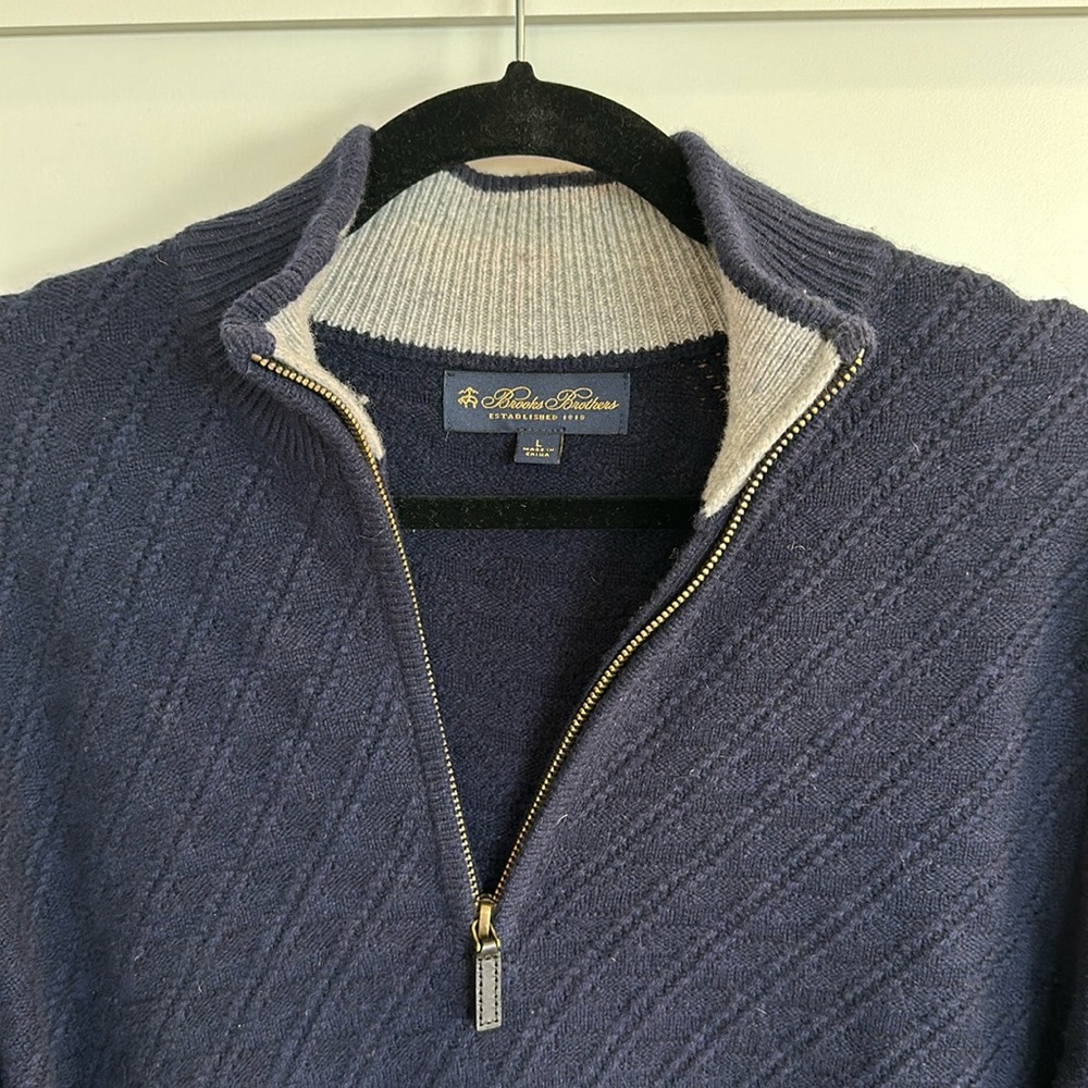 Brooks Brothers quarter zip sweater